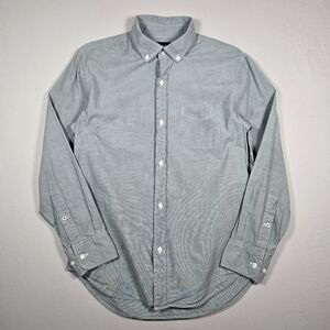 Bonobos Stretch Slim Fit Short Oxford Shirt Green Men's Long Sleeve Button Down